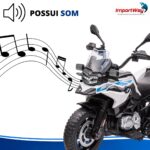 Mini Moto 12v Licenciada Bmw Gs F850 Branca Com Bagageiro - BW596BR - 9