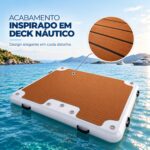Boia Plataforma Flutuante Inflável 1,8x1,5m C/ Acesórios - IWI023 - 9