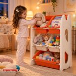 Organizador Estante De Brinquedos 3 Níveis 5 Compartimentos - BW475 - 9