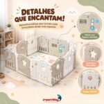 Cercadinho Bebê Infantil Modular Com Tapete - BW477 - 9